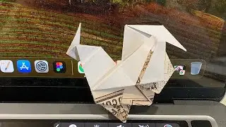 Folding Paper Origami Rooster ORIGAMI CHICKEN (Nguyen My Hanh) Tutorial