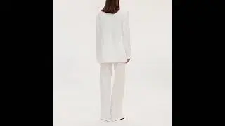AGGI Blazer Bellamy Satin Bright White