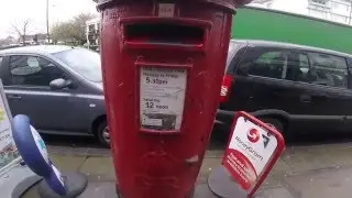 🔵 Post Box - George VI red post box - Royal Mail Post Boxes - British Post Boxes - English Mail Box