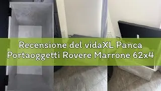 Recensione del vidaXL Panca Portaoggetti Rovere Marrone 62x42x45 cm Legno Multistrato