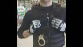 Armed man guarding menards