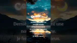 Derni&egrave;re soir&eacute;e avant la semaine 🌙 se choisir, l&acirc;cher le regard des autres et se reposer.