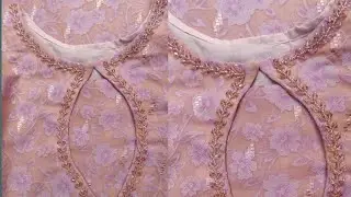 Beautiful nack design with crystal beads || nack design 