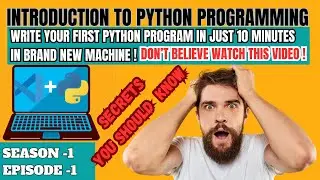 Learn Python in just 10 minutes | Python Programming | 