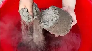 ASMR: super soft dusty creamy pure ashes crumble in water+dry on paste/oddlysatifying