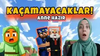 ANNE HAZIR! BU SEFER KA&Ccedil;AMAYACAKLAR! 🤨🔥/ minecraft hikaye