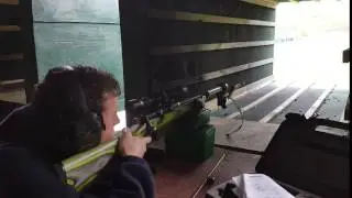 Дозвуковой патрон .303 с пулями из свинца весом 212 гран. Ложа Boyds Field Design, ствол 12,5 дюймов и глушитель MAE.