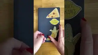 Junk Journal Supplies | Scrapbook Stickers | Food Themed Stickers | Glitter Stickers