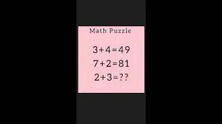 Maths puzzle #brain teasers #maths #puzzle #live #viral #education #Shorts @Lafzetrannum