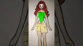 chinky ka photo 📸🃏🤣#youtube #sorts #video paper doll Ka drass up 😍🥰