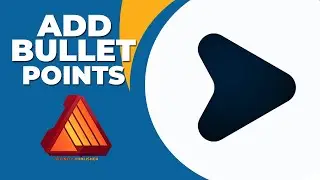 How to add bullet points in affinity publisher