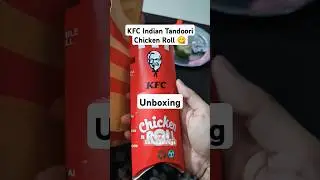 Indian Tandoori Chicken Roll 😋 #ytshorts #foodie #food #unboxing