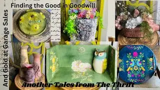 Trash to Treasure- Creating decor Pieces from my Goodwill Garage Sale Hoard