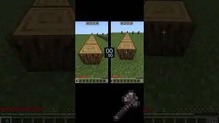who is the fastest Axe efficiency l diamond VS netherite axe💯 #minecraft
