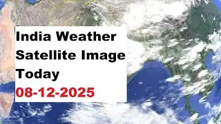 India Weather Satellite Image Today 08-12-2025 | India Weather #weather #mausamsamachar