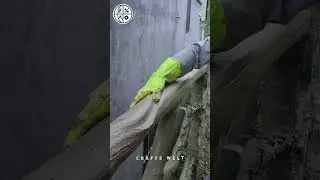 Real Construction Site Work: Installing Wood-Imitation Railings 🚧✨