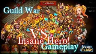 Castle Clash Guild War Insane Heroes_ Full Gameplay with Anubis