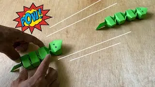 😱 Origami Ular Kertas Geser | Origami Seru & Mudah