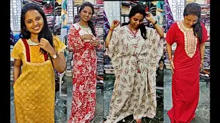 Serial Actress Fav Nighty Shop😍 | Buy 3 at ₹699/- Combo Nighties - 100% Cotton Nighty Wholesaler