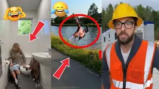 Epic Work Fails That&rsquo;ll Make You Scream 😂 #funnyconstruction  #constructionfails #jobsitefails 