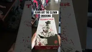 (Spooky ASMR) ART THE CLOWN FIGURE UNBOXING #hottoys #halloween #terrifier #arttheclown #spooky