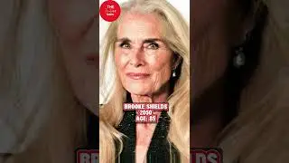 Brooke Shields then and now. #brookeshields #thenandnow #hollywood #old #beauty #shorts #fyp