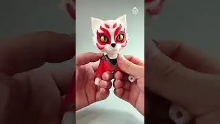 Kitsune Chibi PipeCox  #art #patreon #pipecox #3dprinting #toys #chibi #figure #kitsune