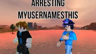 Arresting MYUSERNAMESTHIS in Roblox Jailbreak!!! [Hard]