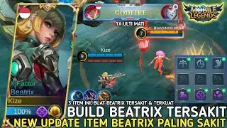 THE MOST HEALTHY BEATRIX EMBLEM AND BUILD 2022 l THE MOST HEALTHY BEATRIX ITEMS! - Mobile Legends