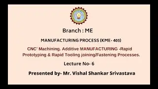 Manufacturing Process | AKTU Digital Education