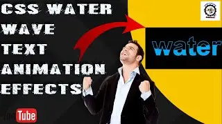 Pure CSS Water Wave Text Animation Effects Using CSS Clip-path