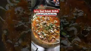 Beef Kebab Skillet Cooked to Perfection | Street-Style Skillet Beef #cookingvideo #food