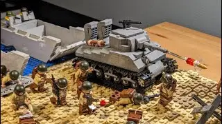 American Landing on Omaha Beach, June 6th, 1944 (Lego)