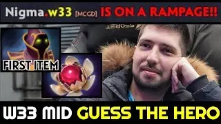 W33 MID First Item Hood of Defiance &mdash; Guess The Hero 7.28 Dota 2
