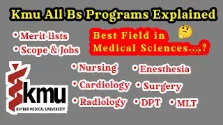 Kmu bs programs explained| which field is best ? | Expected Merit list 2022