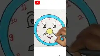 how to draw a Clock || Clock drawing || easy drawing step by step #shorts