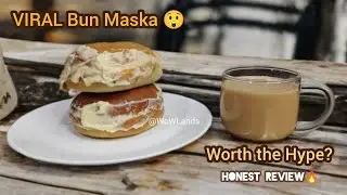Trying VIRAL Bun Maska & Irani Chai 🍞 | Worth the Hype? Honest Review + Easy Recipe #viralrecipe