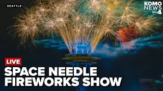 New Year's fireworks and light show