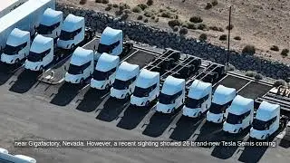 Tesla Semi Trucks Spotted Emerging from Factory