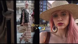 try-on haul! модные покупки месяца ♡ topshop, zara, vintage, блошиный рынок, sale!