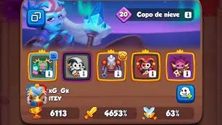 Rush Royale torneo de clanes BOREAS VS Robot chaman copo de nieve max talent max lvl