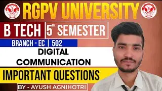 DIGITAL COMMUNICATION Important Questions | EC-502 | RGPV Exam 2025 | @EngineeringBoyz07