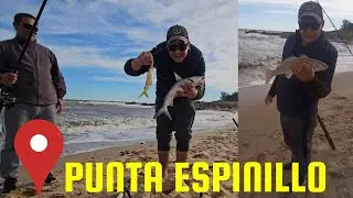 Pesca en Punta Espinillo, pesqueros por doquier. HAY QUE RECORRER