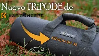 Nuevo TRIPODE de K&F Concept de fibra de Carbono || X254C4+BH-30