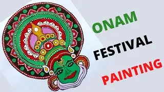 Part 2 - Onam Special kathaKali drawing easy, kathakali Face Drawing, Step By Step