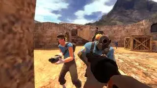 exploring de_dust goldsrc in SandServers, and fighting with entities(removed hud update)