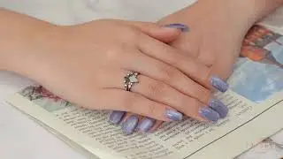 Asymmetric 1.40 Carat Kite Opal and diamond Seven Stone Tiara Style Wedding Ring Set In Black Gold