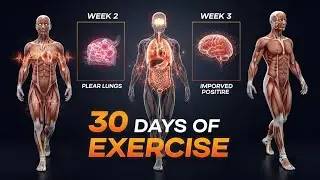 30 Days Challenge: Daily Walking & Exercise &ndash; Body Transformation #health #3danimation