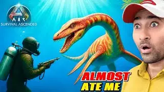 OMG😱UNDERWATER TRAP GONE WRONG | TAMING THE PLESIOSAUR || ARK SURVIVAL ASCENDED