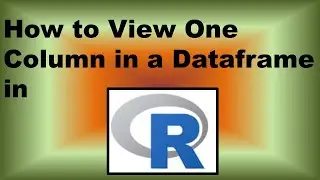 How to View One Column in a Dataframe in R &ndash; Demonstration